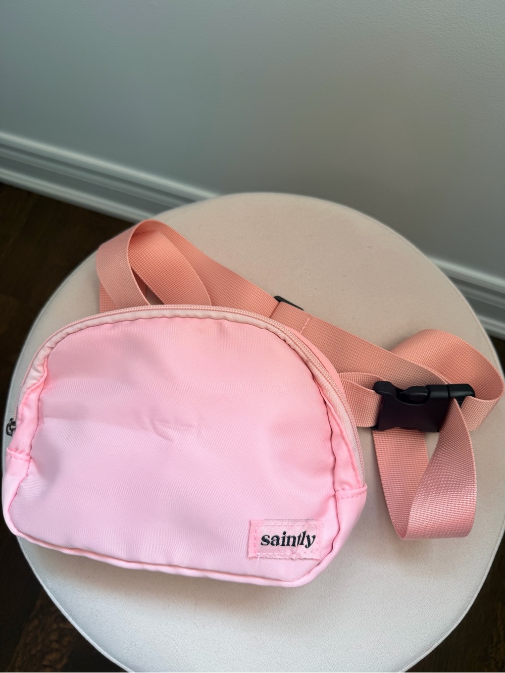 Saintly Pink Fanny Pack Bag Adjustable Like New